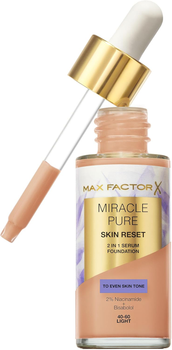 Тональний крем для обличчя Max Factor Miracle Pure Skin Reset 40-60 Light 30 мл (3616305711700)