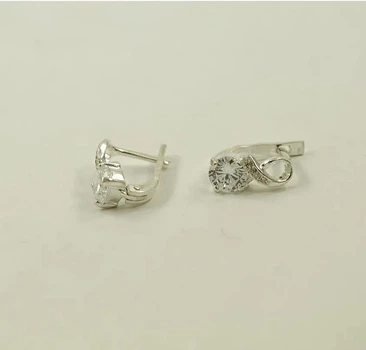 Серьги восьмерки Maxi Silver 8613