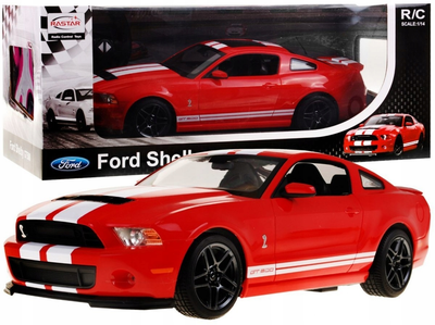 Pojazd Rastar Ford Shelby Mustang GT500 zdalnie sterowany 1:14 Czerwony (5903864951363)