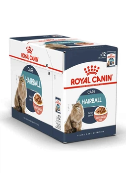 Влажный корм Royal Canin Hairball Care для выведения шерсти у взрослых кошек (кусочки в соусе) 12 шт х 85 г