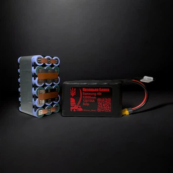 Аккумулятор для FPV (ФПВ) дрона 6s3p Li-Ion Samsung 40T, 12000mAh