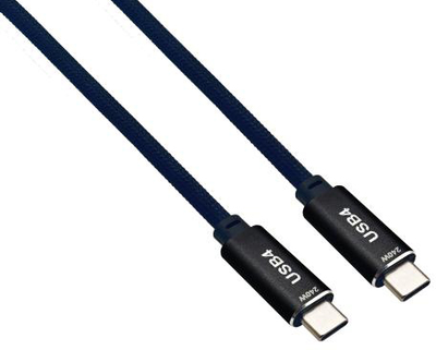 Кабель Helos USB 4, 40 Gbps 240W,USB Type-C to USB Type-C 2м Black (4005938723416)