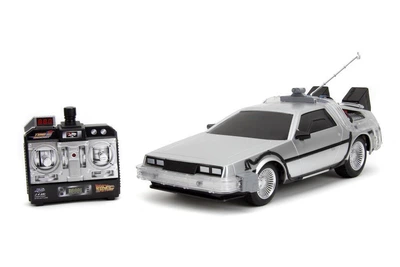 Назад в будущее - Машина времени Back to the Future Hollywood Rides Delorean Time Machine R/C Vehicle Jada Toys