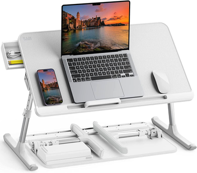 Столик для ноутбука VHG K7-M з органайзером та упором 17” (600 x 330 мм), Laptop Table, Gray