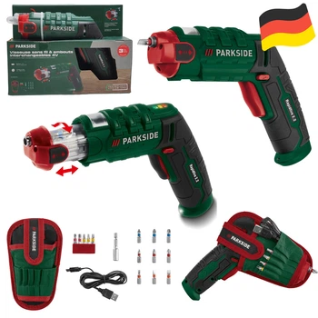 Аккумуляторная отвертка с барабаном для бит Parkside Rapidfire 2.2 (4 В (2 Ач), 7 Нм,)