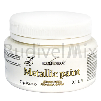Фарба декоративна IRCOM DECOR Metallic paint ІР-161 0,1 л срібло