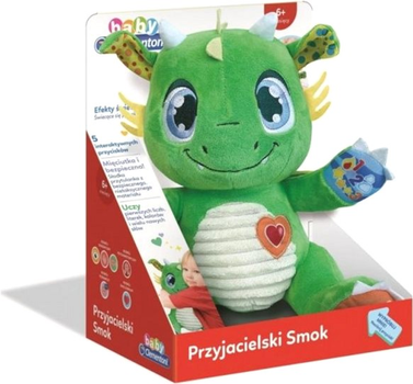 Maskotka interaktywna Clementoni Cle Baby Dragon plush (8005125509386)