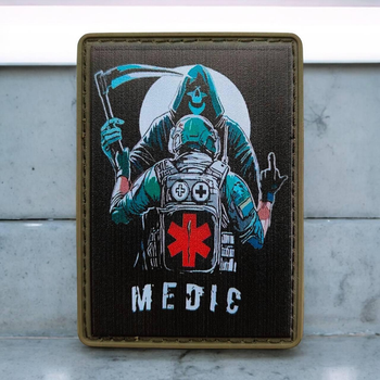Шеврон Медик medic гумовий пвх на липучці