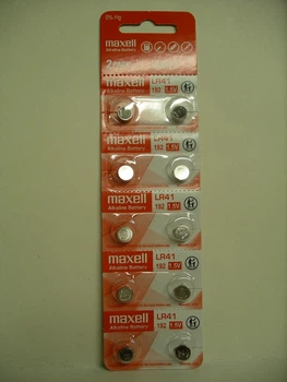 Батарейка Maxell LR41 Alkaline 1.5V, цена за блистер 10 шт, срок