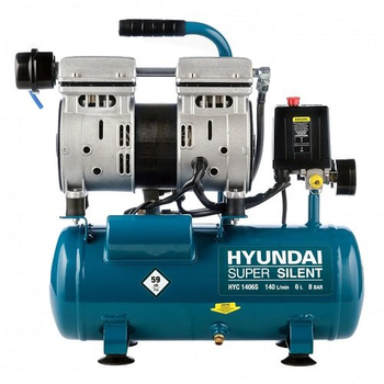 Компрессор безмасляный Hyundai HYC 1406S 6 л 8 бар
