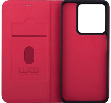 Etui z klapką Winner Group Flipbook Duet do Xiaomi Redmi Note 14 5G Red (8591194125348)