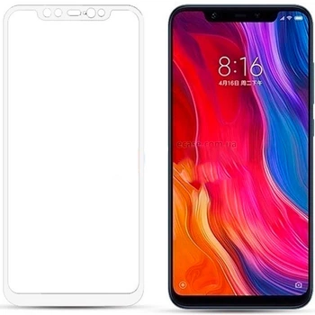 Захисне скло для XIAOMI Mi8 (0.3 мм, 2.5D, з білим Silk Screen покриттям) 42851
