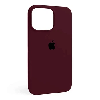 Силіконовий чохол для iPhone 16 Pro Maroon FULL 68639