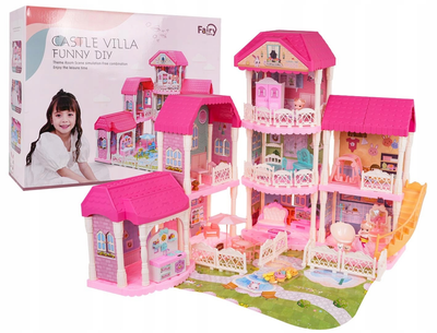 Іграшковий набір Ramiz Fairy Care Mega Princess House + аксесуари рожевий (5903864948738)