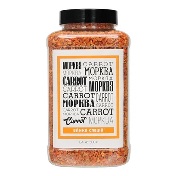 Морква різана сушена, 500 г, 1 шт.