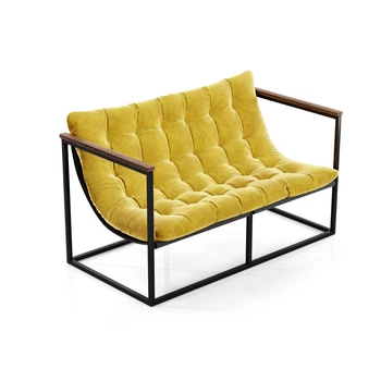 Диван ViaN Loft Желтый велюр