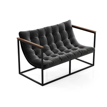 Диван ViaN Loft Черный велюр