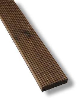 Дошка терасна імпрегнована із сосни Timber з пазами Protect 30х120х1000 мм Коричневий