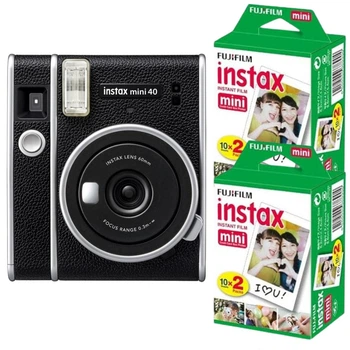 Комплект Камера для миттєвого друку Fujifilm Instax Mini 40 EX D US + Фотопапір на 40 фото (4 картриджі х 10 знімків)
