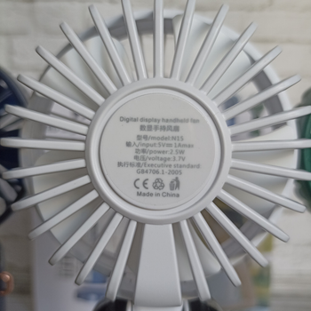 Портативний ручний настільний mini Fan вентилятор з акумулятором та зарядкою від USB БІЛИЙ