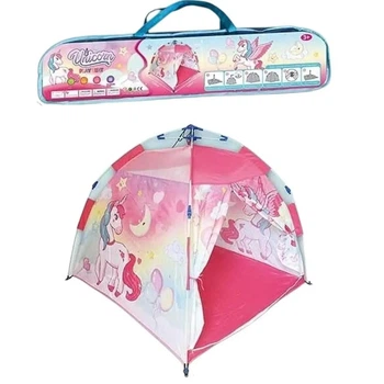 Детская палатка Play Tent Единорог 120х120х108 см, моющаяся, раскладная, каркас (668-82)
