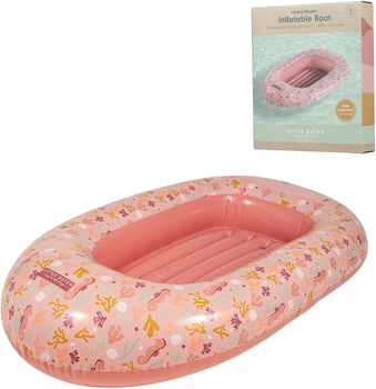 Ponton dmuchany do pływani Little Dutch Ocean Dreams Boot Roze 100 x 67 cm (8712051128535)