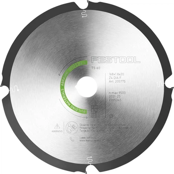 Диск пильный алмазный ABRASIVE MATERIALS DIA 168x1.8x20 F4 Festool 205769