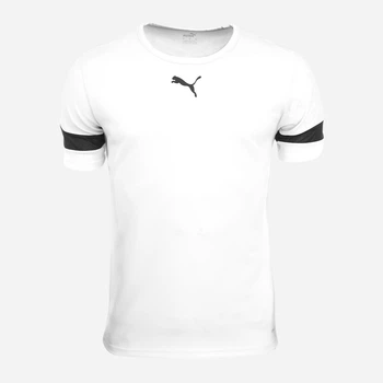 Дитяча футболка Puma teamRISE Jersey Jr 70493804 158-164 см White-Black-White (4063699213829)