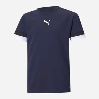 Детская футболка Puma Teamrise Jersey Jr 70493806 158-164 см Peacoat-Black-White (4063699212273)