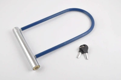 Замок протиугінний (U-подібна скоба, L-250mm, d-10mm) (синій) LOCK MPARTS