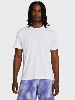 Футболка спортивна довга чоловіча Under Armour UA Launch Shortsleeve 1382582-100 2XL Біла (196885473098)