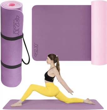 Коврик (мат) спортивный 4FIZJO TPE 180 x 60 x 1 см для йоги и фитнеса Violet/Pink (P-5907739316967)