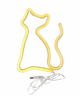 Бра, настінний світильник Goldlux 327093 Neon Cat Led 1x3W USB 5V DC 1A IP20 Wh (091595)