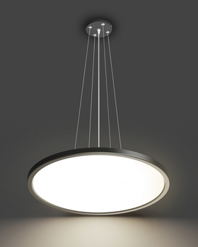 Підвісний світильник, люстра світлодіодна Italux PND-72843-400R-32W-BL Manito Led 1x32W 2800K/4000K/6000K 3800Lm IP40 Чорна (096716)
