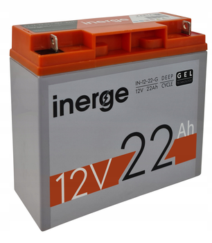 Тяговой Аккумулятор Глубокой Разрядки GEL 12V 22Ah Inerge