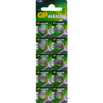 Батарейка GP ALKALINE щелочная 192 392 SR41 LR41 G3 (10 шт на блистере)