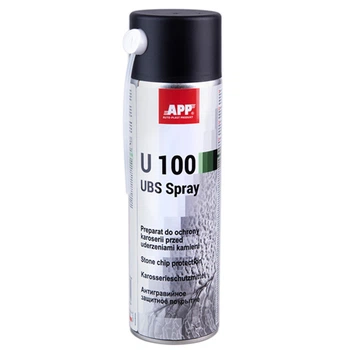 APP Антигравий аерозоль U100 UBS черный 500 мл с шлангом эффективная защита для автомобиля V13151