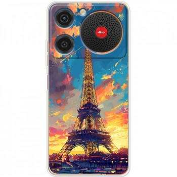 Силиконовый Чехол с Картинкой для ZTE Nubia Music Принт (Париж, Эйфелева Башня) (64554-ysm038)
