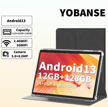 Планшет YOBANSE P01 Pro 12GB(4GB+8GB) RAM 128GB ROM 7450mAh