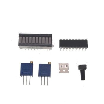 Индикатор емкости LM3914, синий, набор для самостоятельной сборки DIY kit