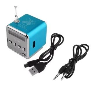 Портативна колонка Success з FM-радіо, Bluetooth, micro SD/TF/USB, RGB-підсвічування, TD-V26, синя