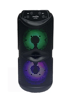 Бездротова портативна колонка GTS-1557, Dual 3", (G4-03514)