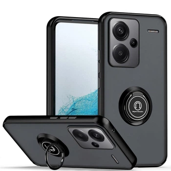 Чохол Fiji Colorframe для Xiaomi Redmi Note 13 Pro Plus 5G матовий бампер з кільцем підставкою Black