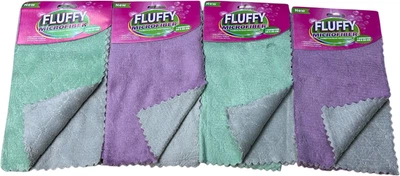 Набір 4 мікрофібрових рушники LeLit Fluffy кухонні 30х50 см (le2000000299952)