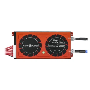 Умная BMS-плата LogicPower 48V 16S для LiFePO4, Dis 150A, Ch 75A, автоматическая балансировка