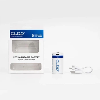 Батарейка D аккумуляторная с разъемом USB Type-C от CLDP на 1.5V/6300mWh - 1 ШТ