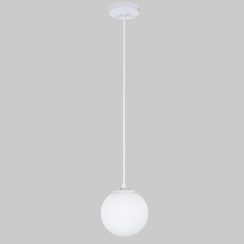 Подвес со стеклянным 15см шаром "Elegant Accent" (56-PR150F-1 WH+WH)