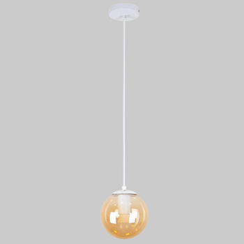 Подвес со стеклянным 15см шаром "Elegant Accent" (56-PR150F-1 WH+BR)