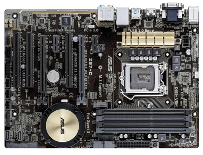 Материнська плата ASUS Z97-C (Socket 1150, Intel Z97, PCI-Ex16, M.2) OEM Bulk