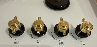 Ручки Золото 4 шт для варочной поверхности металлическая Barocco style 4 Gold , золото + подходят к любой поверхности